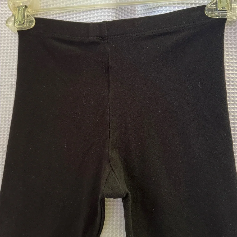 One Step Ahead Girls’ Black Leggings Size L school gym play comfy stretch